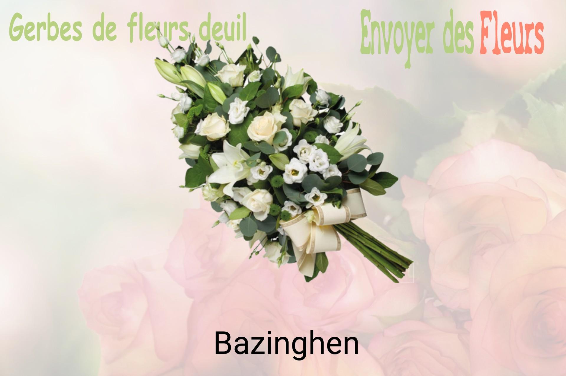 Gerbe de fleurs de deuil livrée à Bazinghen